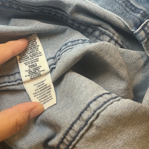 Free People Modern Femme Denim Mini Skirt size 6 - Picture 6 of 7